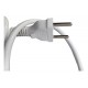 Cabo De Força Pvc H05vvh2-f 2x0.75mm 500v 1.5m Plug 002017 Branco