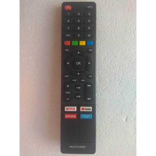 Controle Remoto Para Telas Smart Multilaser Tl011 E Tl012