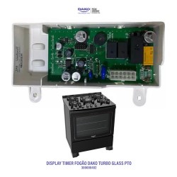 Placa Timer Fogão Dako Turbo Glass Pto 5 Bocas Original