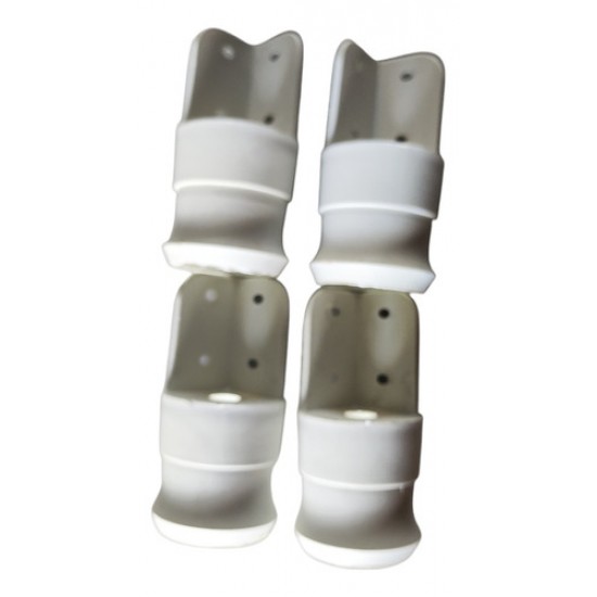 Pé Plastico Regulavel Branco Kit 4 Un 11572.49