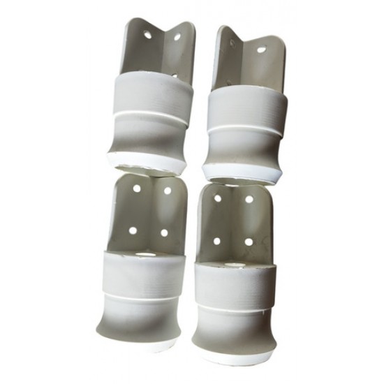 Pé Plastico Regulavel Branco Kit 4 Un 11572.49