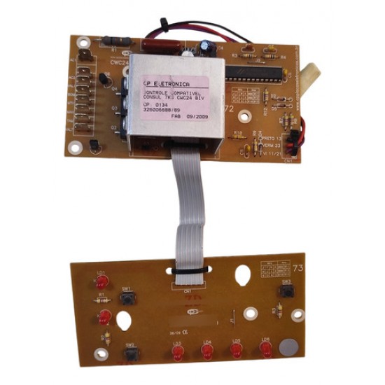 Placa Controle Compativel  7kg Cwc24 Bivolt 326006688 / 689