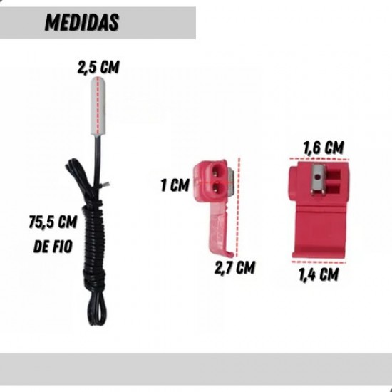 Rede Sensor De Degelo Do Freezer Para Geladeira Electrolux