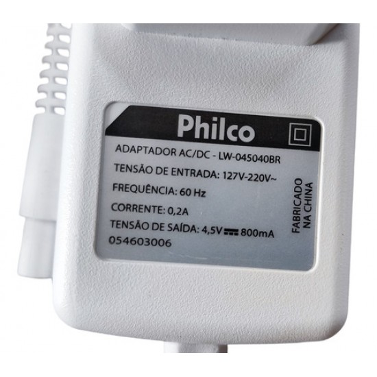 Carregador Depilador Philco Aqua Deluxe Plus Pdp01r Bdp02rx