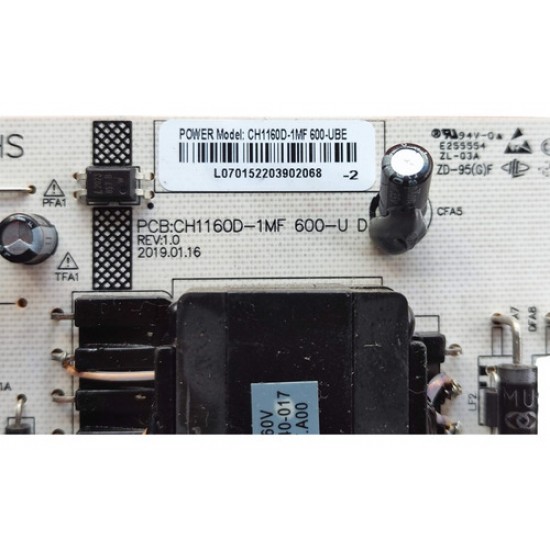 Placa Fonte Ptv58g70rcbl Ptv58g70 Ch1160d-1mf 600-u D Nova