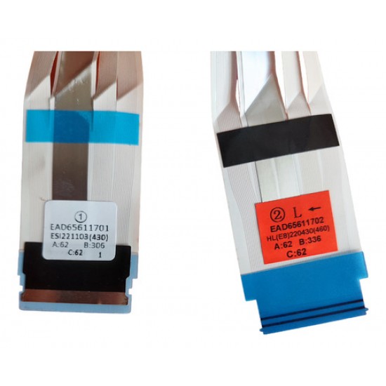 Kit Cabo Flat 65uq801c0sb 65uq801 Original Novo