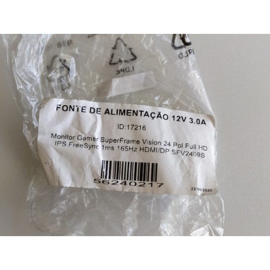 Fonte Monitor Gamer Vision Sfv2409s Fj-sw1203000r