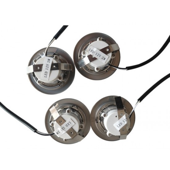 Kit 4 Lampadas Led Luz Coifa Cfa502 Diam 7cm X Alt 2,5cm 12v