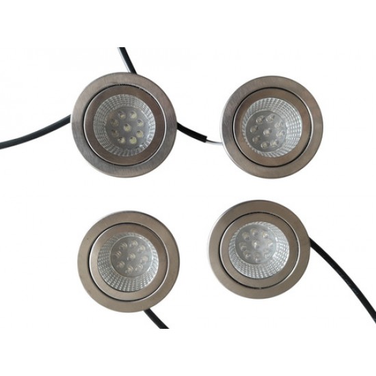 Kit 4 Lampadas Led Luz Coifa Cfa502 Diam 7cm X Alt 2,5cm 12v