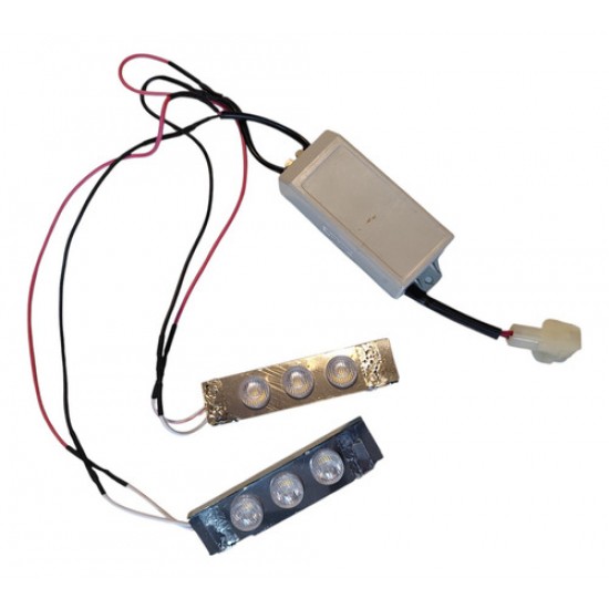 Kit 2 Lampadas Led Luz Coifa Com Inverter Vidro Curvo Clean