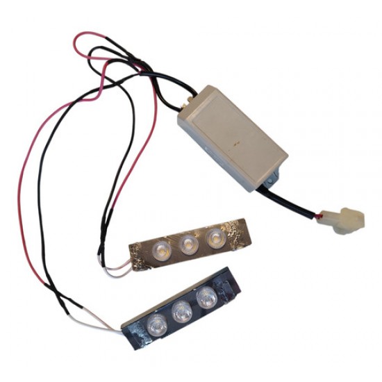 Kit 2 Lampadas Led Luz Coifa Com Inverter Vidro Curvo Clean