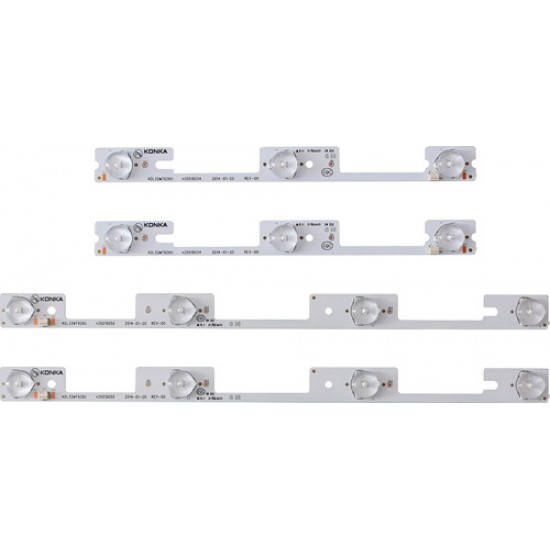 Barra De Led Toshiba 32l2400 Dl3244 Dl3245  Kit Com 4 Barras