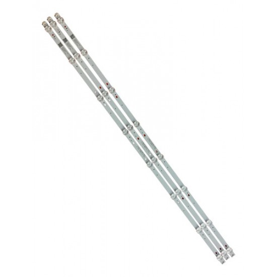 Kit Completo Barra Led Hqs43nkh Hqs43 Jj-0656-d43030801dm-s Jj-0656-d43030801dm-s