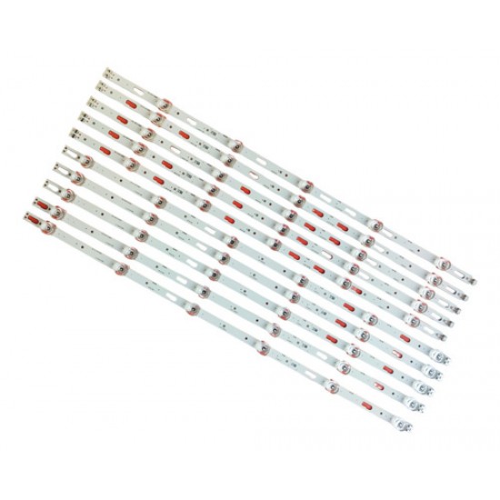 Kit Completo Barras Led Un60au7700g Un60au7700 Nova 10 Barra