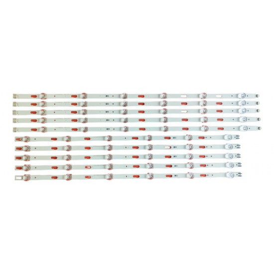 Kit Completo Barras Led Un65cu7700g Un65cu7700 Nova Original