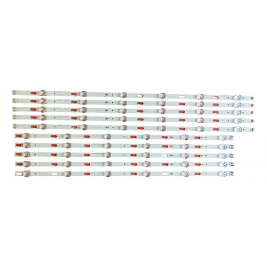 Kit Completo Barras Led Un65cu7700g Un65cu7700 Nova Original