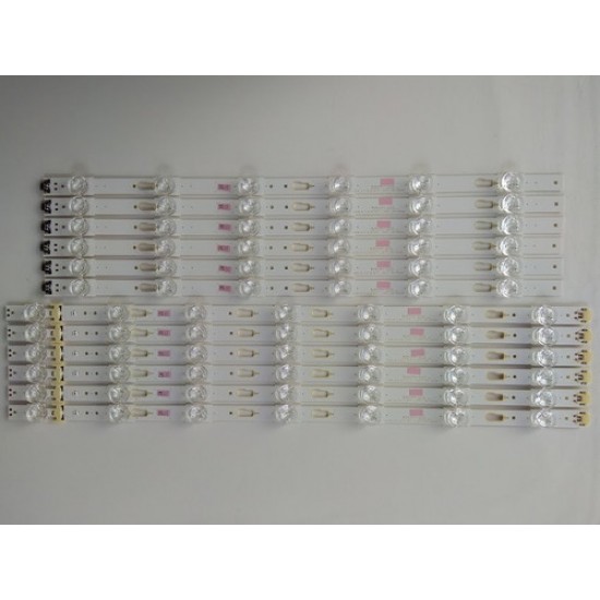 Kit Completo 12 Barras De Led Un50ku6000