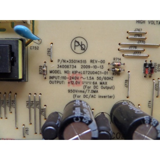 Placa Fonte Tv Semp Lc2655(b)wda Lc2655