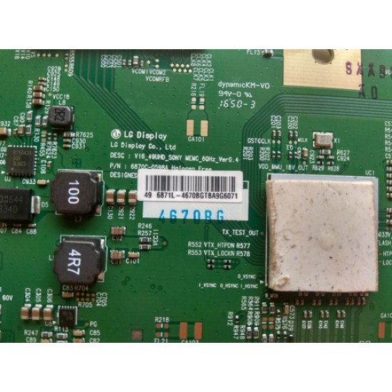 Placa T-con Sony Kd-49x7005d Kd-55x7005d 6870c-0598a Nova!