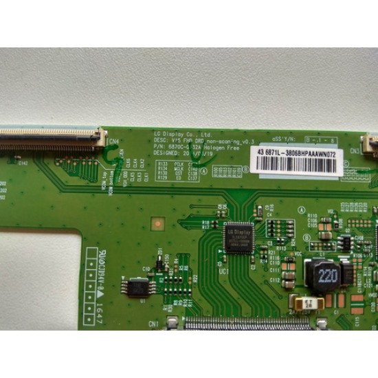 Placa Tcon Panasonic Tc-43ds630b 43ds630b 6870c-0532a