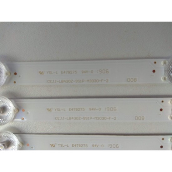 Kit Barra De Led (03 Barras) 43s5295 Tv Aoc Novo Original