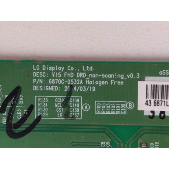 Placa Tcon Tv Aoc Le43d1452 Original