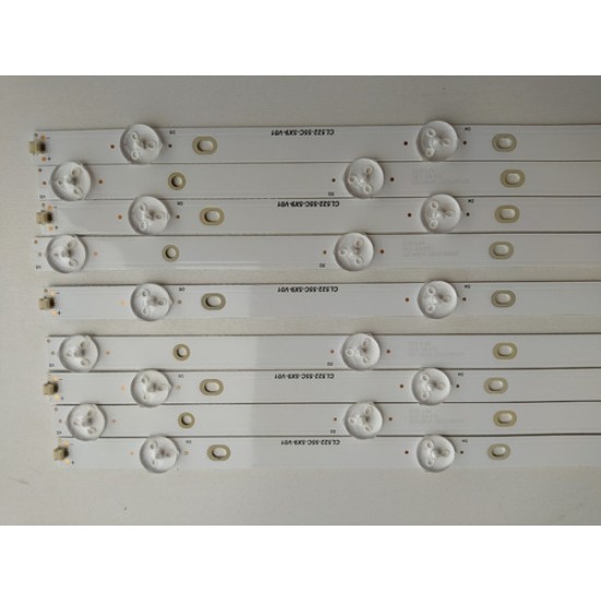 Kit Barramento De Led Tv Hqstv55 Novo