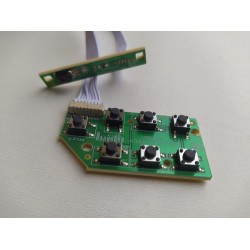 Placa Sensor Com Botão Power Tv Hqstv43 Novo