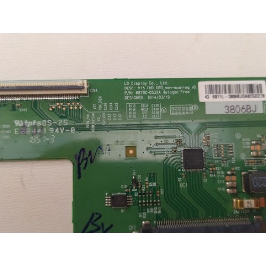Placa Tcon Semp Toshiba L43s3900fs L43s3900 6870c-0532a Nova