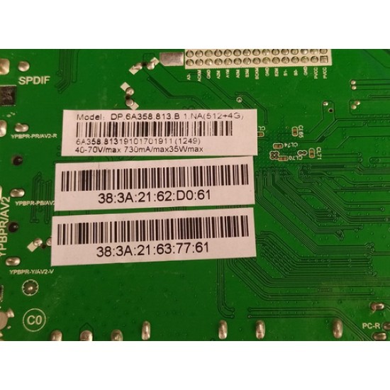 Placa Principal Tv Hqstv39hd Hqstv39 Dp.6a358.813.b Nova