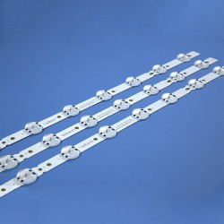 Kit 3 Barras De Led Compativel 55uk6360psf 55uk6360 55uk631c