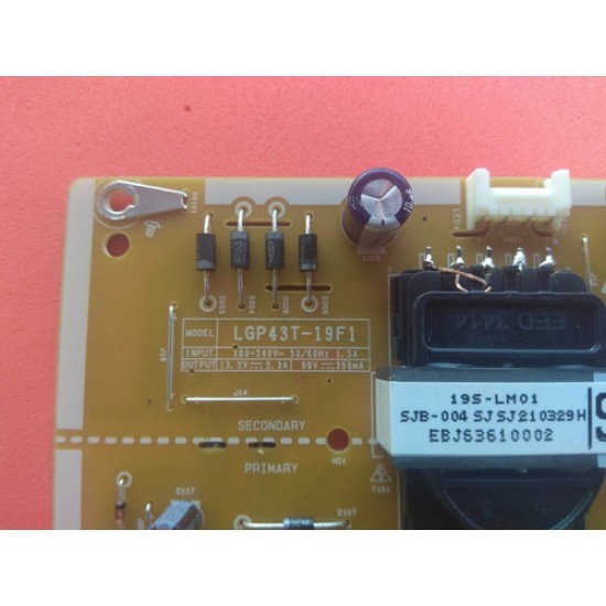 Placa Fonte Tv 43lm6370psb 43lm6370 Eax68210402 1.0 Nova