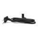 Kit 25 Cabo De Força Bipolar 90º Tipo 8 Para Tv Smart