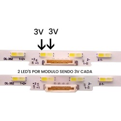 Barramento Led Un50au8000g Un50bu8000g Un50cu8000g