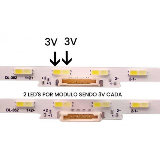 Barramento Led Un50au8000g Un50bu8000g Un50cu8000g