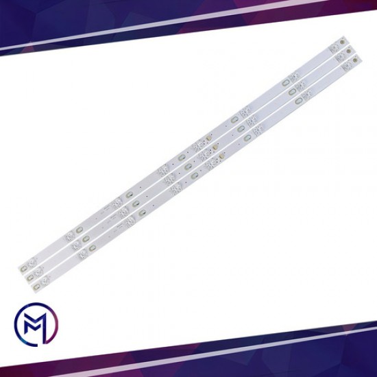 Kit 3 Barras Compatível Com 43s4900 43d2900 43s4900fs L4354900fs Televisão 43 Polegadas Pci Eletroparts