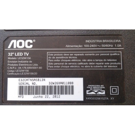 Placa Da Fonte Aoc Le32w156 715g5259-p01-w20-002m