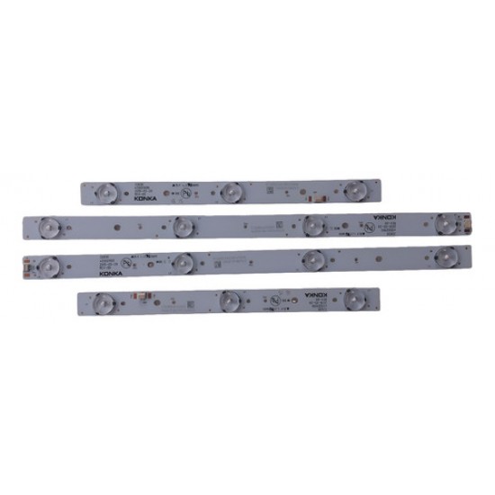 Kit Completo Barra De Leds Toshiba 32l1500 32l2400 Aluminio