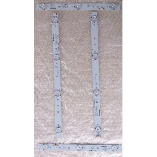 Barra De Leds Toshiba 32l1500 Aluminio Novo (3 Leds) Unidade