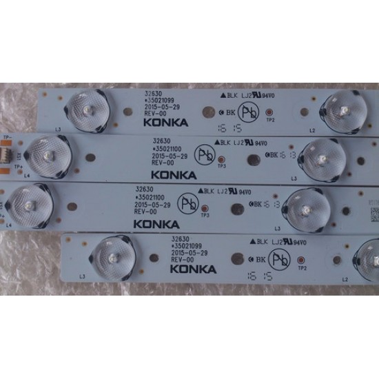 Barra De Leds Toshiba 32l1500 Aluminio Novo (3 Leds) Unidade