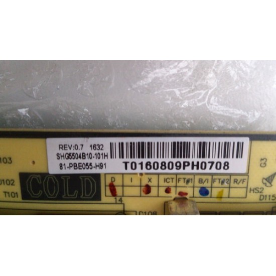 Placa Fonte Toshiba L48s4700 L48s4700fs Shg5504b10-101h