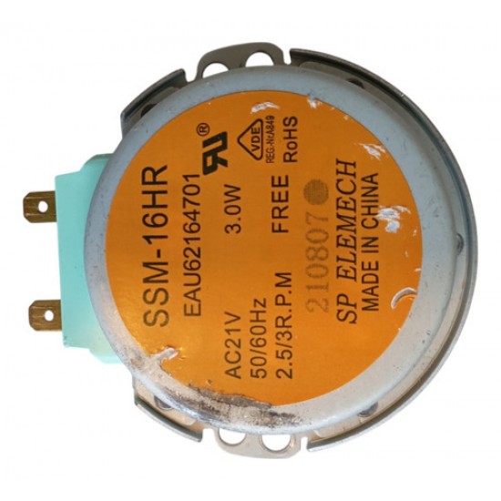 Motor Prato Microondas Eau62164701 127v Ssm-16hr Ms3097