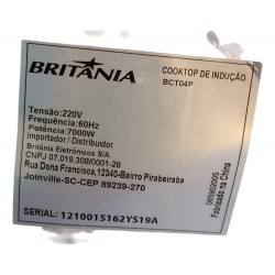 Placa Potencia Cooktop Indução Bct04p 220v Novo Original
