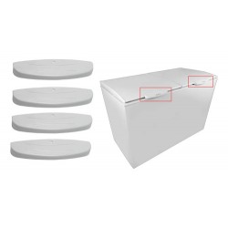 Kit 4 Puxador Freezer Horizontal Gelopar