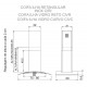Duto Completo Original Coifa De Ilha Vidro Curvo Reto Inox