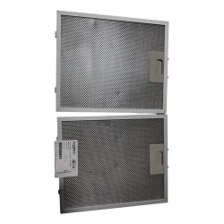 Kit 2 Filtro Tela Coifa Ilha Inox Black Vidro Reto Original