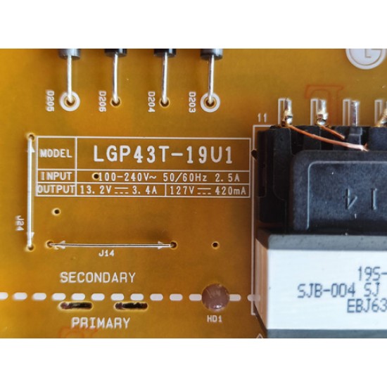 Placa Da Fonte Tv 43un731c0sc 43un731 Lgp43t-19u1 Original
