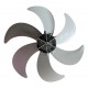 Hélice Plástico 40cm 6 Pás Britania Cinza Claro Novo