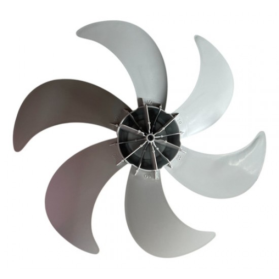 Hélice Plástico 40cm 6 Pás Britania Cinza Claro Novo