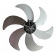 Hélice Plástico 40cm 6 Pás Britania Cinza Claro Novo